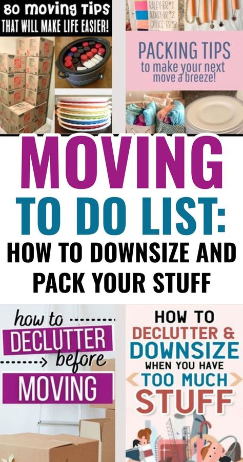 Pack Up Your House Easier When Moving With These Moving Tips and Tricks Moving Tips And Tricks, Moving To Do List, Get Seriously Organized, Moving House Packing, Seriously Organized, Moving Organisation, Moving Advice, How To Downsize, Downsizing Tips