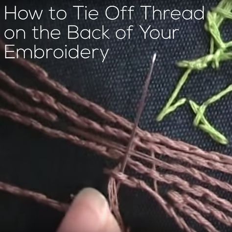 Tie Off Embroidery, Easy Embroidery For Beginners, Learn To Embroider, Learning To Embroider, Embroidery Patterns Ideas, Ribbon Embroidery Tutorial, Embroidery Tips, Easy Embroidery, Basic Stitches