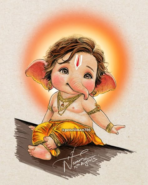 Ganpati Cute Wallpaper, Ganesha Art Cute, Ganpati Cute Images, Cute Bappa Images, Ganesh Ji Cute Drawing, God Cute Wallpaper, Ganapati Pics, Baby Ganesha Cute Images, Bappa Images Cute