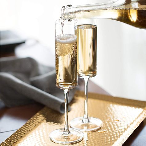 Extraordinary Versions of Ordinary Things - Champagne Flutes, Edge Champagne Glasses Christmas Champagne, Types Of Wine, Champagne Flutes, Champagne Glasses, Flutes, Champagne Flute, Glass Set, Christmas Birthday, Wedding Anniversary