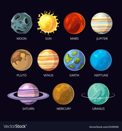 Planets Of Solar System, Backgrounds Disney, Backgrounds Summer, Disney Backgrounds, Fantasy Backgrounds, Tata Surya, Solar System Art, Solar System Projects, Planet Drawing