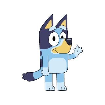 Bluey Cartoon Outline, Bluey Images Printable, Bluey Png Free, Bluey Svg Free, Bluey Clipart, Diy Cutouts, Free Svg Files For Silhouette, Bluey Cartoon, Babe The Blue Ox