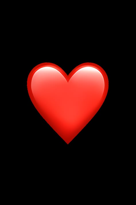 The ❤️ Red Heart emoji is a simple, iconic representation of a heart shape. It is bright red in color, with a smooth, curved outline that tapers to a point at the bottom. The heart is symmetrical, with two rounded lobes at the top and a pointed tip at the bottom. The emoji is filled in with solid red color, giving it a bold, vibrant appearance. Overall, the ❤️ Red Heart emoji is a classic symbol of love and affection, instantly recognizable and universally understood. Emoji Heart, Apple Heart Emoji, Heart Emoji Wallpaper, Emoji Heart Wallpaper, Heart Apple Emoji, Red Emoji, Love Emojis, Love Iphone Emoji, Red Heart Emoji