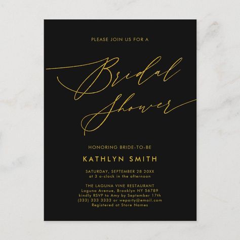 Bridal Shower Decorations Elegant, Modern Bridal Shower Invitations, Modern Bridal Shower, Gold Bridal Showers, Invite Ideas, Invitations Ideas, Modern Bridal, Bridal Shower Invitation, Bridal Shower Decorations