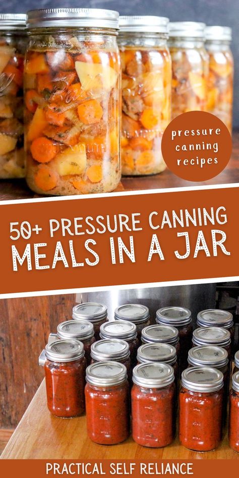 Canning Meals In A Jar, Pressure Canning Meat, Canning Soup Recipes, Canning Meals, Meals In Jars, Meal In A Jar, Canning Meat, Historical Food, Easy Canning