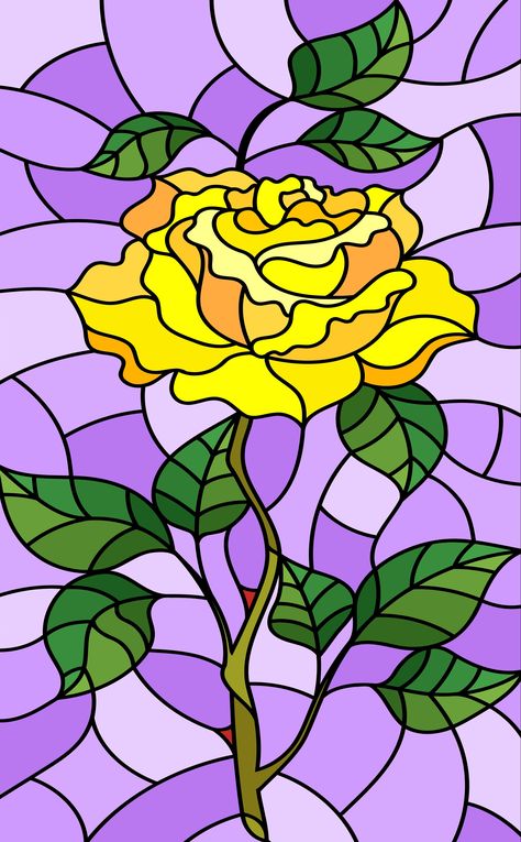 Flower Glass Painting, Glass Painting Patterns, Dibujo Simple, Glass Painting Designs, Diy Canvas Wall Art, Stained Glass Crafts, Dot Art Painting, Abstract Line Art, Flower Art Painting