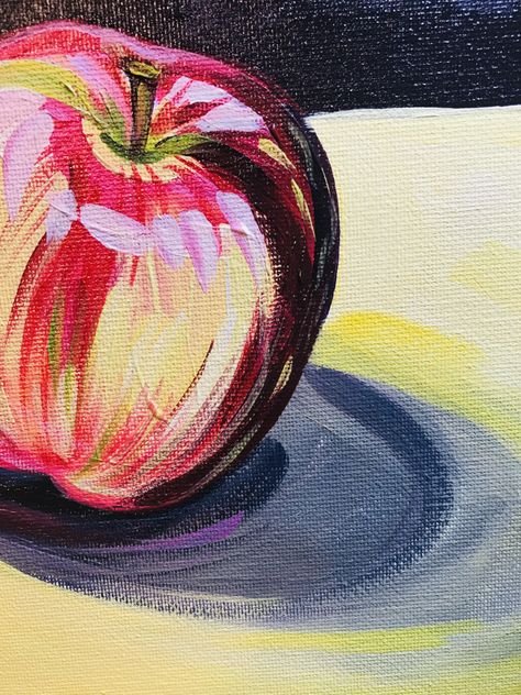 Still Life Acrylic Painting Easy, Still Life Acrylic Painting Tutorial, Still Life Acrylic Painting, Paint With Acrylics, High School Art Lessons, Beginners Painting, Art Pins, Painting Series, Acrylic Painting Tutorials