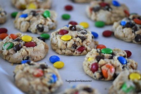 Loaded Monster Cookies Monster Cookie, Peanut Butter Oats, Yummy Deserts, Healthy Cookie Recipes, Butter Oil, Best Chocolate Chip Cookie, Healthy Cookies, Mini Chocolate Chips, Healthy Sweets