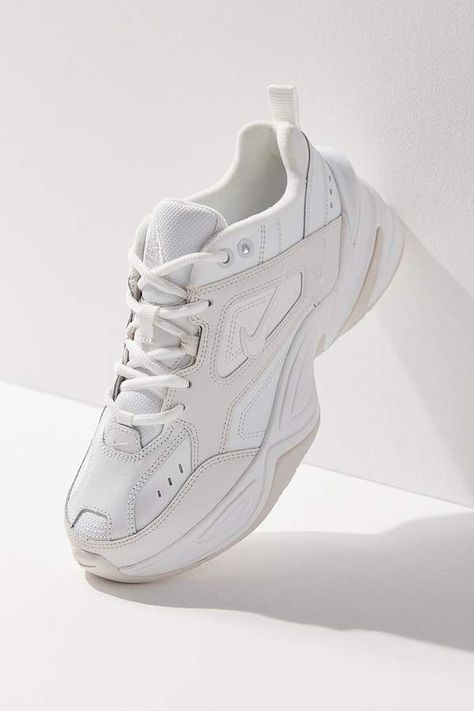 Nike M2K Tekno Sneaker Nike M2k, Dr Shoes, Chunky Shoes, Hype Shoes, Looks Street Style, Aesthetic Shoes, Swag Shoes, Nike White, Sneakers Outfit