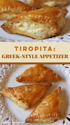 Tiropita Recipe, Authentic Greek Recipes, Recipe Puff Pastry, Greek Recipes Dessert, Different Cheeses, Greek Recipes Authentic, Greek Pastries, Brunch Easter, Greek Appetizers