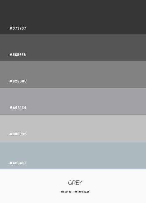 Grey Bedroom Color Scheme | Grey Bedroom Decor Ideas Colors Matching Grey, Color Palette That Goes With Grey, Grey Color Palette Hex Codes, Grey Tone Bedroom Colour Palettes, Grey Color Interior Design, Grey Scheme, Grey Tone Bedroom Ideas, Bedroom Interior Color Scheme, Grey Bedroom Theme