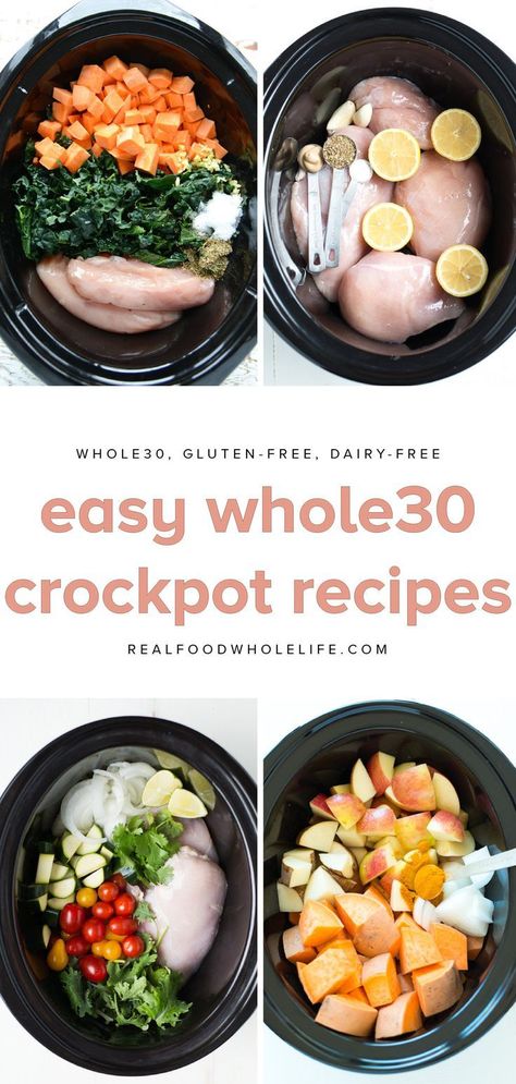 Calorie Board, Whole 30 Crockpot, Whole30 Crockpot Recipes, Easy Whole 30, Whole 30 Crockpot Recipes, Resep Makanan Beku, Easy Whole 30 Recipes, Whole 30 Diet, Makanan Diet