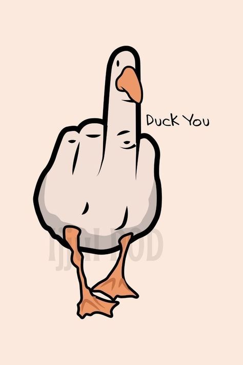 Carcase Iphone, Duck Wallpaper, Funny Duck, Funny Doodles, Funny Drawings, A Duck, Dessin Adorable, Funny Puns, Dark Souls