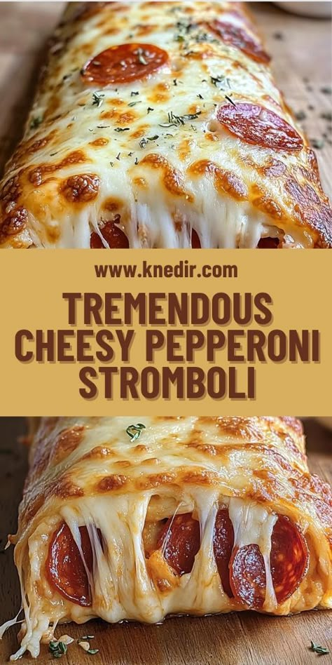 🍽️ Need a crowd-pleaser for family dinner? This Cheesy Pepperoni Stromboli is a hit! Packed with layers of melty cheese and pepperoni, wrapped in golden-baked dough, it's a comfort food favorite. Ready in under an hour, this recipe is a go-to for busy nights. Perfect for sharing and so satisfying! 🧀🍕 #FamilyDinnerIdeas #EasyRecipes #StromboliLovers #CheesyGoodness #ComfortFood #QuickDinner #PepperoniPizza Pepperoni Stromboli Recipe, Pepperoni Stromboli, Easy Stromboli, Stromboli Recipe Easy, Homemade Stromboli, Stromboli Recipe, Fast Dinner Recipes, Pizza Recipes Homemade, Melty Cheese