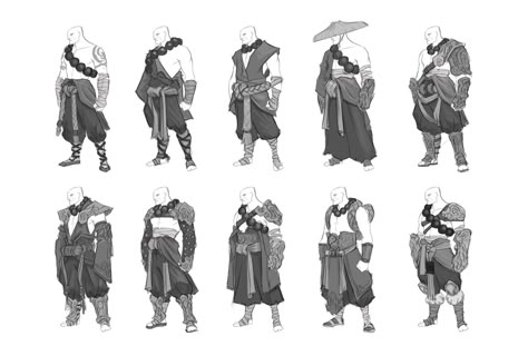 ArtStation - Monk Armor, Dante Fuget Monk Poses, Monk Armor, Monk Clothing, Mouth Cartoon, Base Clothing, Armor Drawing, Character Design Challenge, Character Design Sketches, Concept Clothing