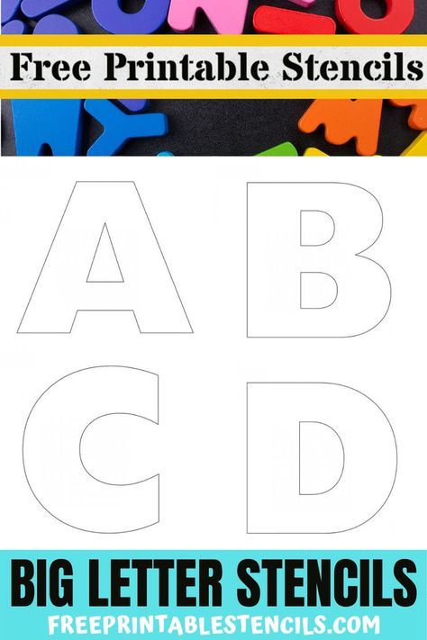 A-Z Big Fonts Letter Alphabet Templates to Print | Free printable letter stencils, Free stencils printables, Stencils printables Abc Stencils Printables, Alphabet Patterns Templates, School Alphabet Letters, Free Printable Stencils Alphabet, Font Templates Alphabet, Large Stencils Templates Free Printable, Block Alphabet Letters Free Printable, Outline Alphabet Letters, Felt Letter Template Free Printable