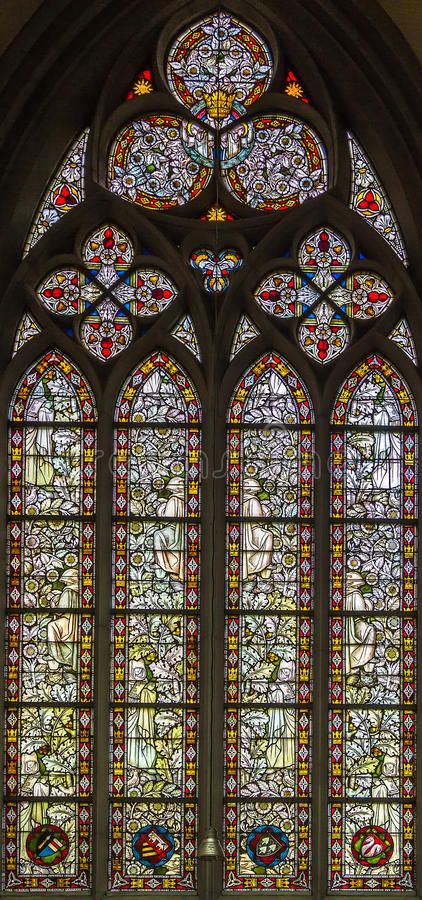 Stained-glass window stock photo Goth Architecture, Stained Glass Windows Church, Stain Glass Window Art, Window Photography, Gothic Windows, Photo Window, Stained Glass Church, Gothic Cathedrals, Glass Window Art