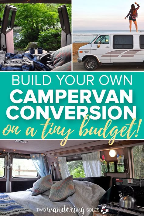 DIY Campervan Conversion on a Tiny Budget in Less Than 1 Week | Two Wandering Soles Van To Rv Conversion, Van Converted To Camper, Basic Van Conversion, Cheap Camper Van Conversion, Basic Camper Van Conversion, Simple Camper Van Conversion Diy, Conversion Van Camper, Van To Camper Conversion, Converting Van To Camper