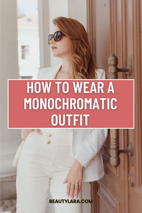 How to Wear a Monochromatic Outfit Colors Mixing, Monochromatic Outfit, Fashion Mistakes, Fashion World, Style Mistakes, Choose Colors, The Fashion, Autumn Fashion, Shades