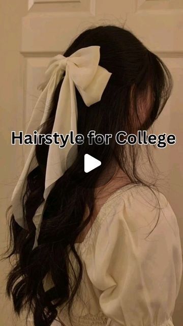 Hairstyle For College Girl, Hair Styles For College Girl, Back To College Hairstyles, Cute College Hairstyles, Cute Daily Hairstyles, Hairstyles Korean Girl, College Girl Hairstyles, Korean Girl Hairstyle, University Hairstyles