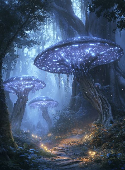 Magical forest Zicxa.com Fairy Tale Forest Aesthetic, Fantasy Places Mystic Magical Forest, Magical Fantasy Aesthetic, Forest Elves Aesthetic, Other Worlds Art, Wild Magic Aesthetic, Mythical Forest Aesthetic, Dark Enchanted Forest Aesthetic, Dark Magical Forest Aesthetic