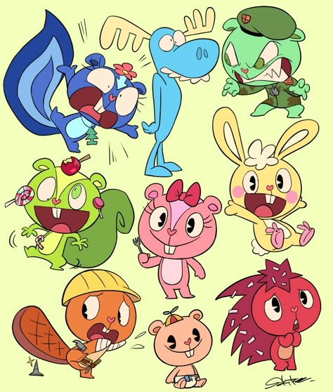 Htf Fanart, Happy Three Friends, Happy Tree Friends Flippy, Free Friends, Happy Tree, Happy Friends, Friend Anime, Three Friends, Happy Tree Friends