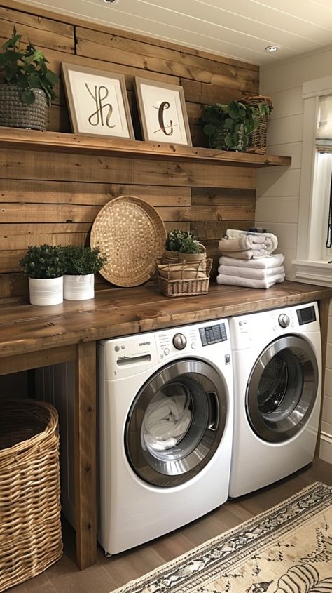 Efficient Solutions: Space-Saving Ideas for Small Laundry Areas - Interitor Small Laundry Renovation Ideas, Laundry Room Corner Ideas, Laundry Shed Ideas, Multi Use Laundry Room, Laundry Room Remodel Farmhouse, Barndo Laundry Room, Laundry Wardrobe Ideas, Laundry Room Ideas In Garage, Small Laundry Room Ideas With Stackable Washer Dryer