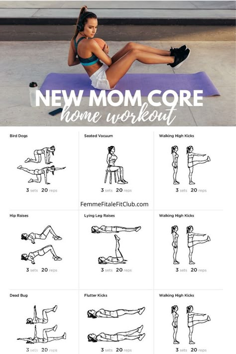 Workout For Moms, 5 Day Workout Plan, New Mom Workout, Mom Core, Postpartum Workout Plan, After Baby Workout, 5 Day Workouts, Post Baby Workout, Mom Workout