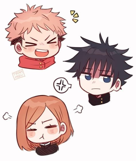 Jujutsu Kaisen Kawaii Chibi, Yuji Doodle, Jjk Chibi Drawing, Cute Yuji Itadori, Yuji Chibi, Images Kawaii, Anime Drawing Books, Chibi Characters, Cute Anime Chibi