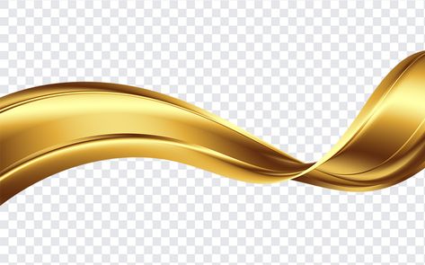 Gold Wave PNG Gold Png Background, Png For Graphic Design, Golden Ribbon Png, Elements For Graphic Design, Vector Free Graphic Design, Gold Ribbon Png, Silky Background, Graphic Design Icons, Gold Frame Png