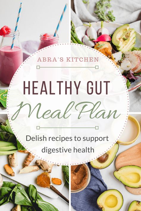 This healthy 7-day meal plan is full of nutritious and nourishing recipes that support optimal gut health. Let me help you make your gut happy, which is key to proper digestive health, immune health, and so much more! Including a downloadable pdf with a grocery list, full nutritional analysis, recipes, and prep schedule. Healthy Gut Meal Prep, Anti Bloat Meal Prep, Meals That Are Good For Your Gut, Meals To Heal Your Gut, Meal Plan For Gut Health, 7 Day Gut Health Meal Plan, Meal Prep For Gut Health, Meal Prep Gut Health, Healthy Gut Meal Plan