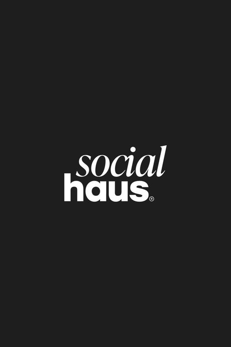 Social Haus | Marketing & Social Media Management Agency | Brand Identity & Logo Design Agency Brand Identity, Marketing Logo Design, Instagram Fonts, Serif Logo, Agency Logo, Business Fonts, Instagram Font, Trendy Logos, Identity Logo Design