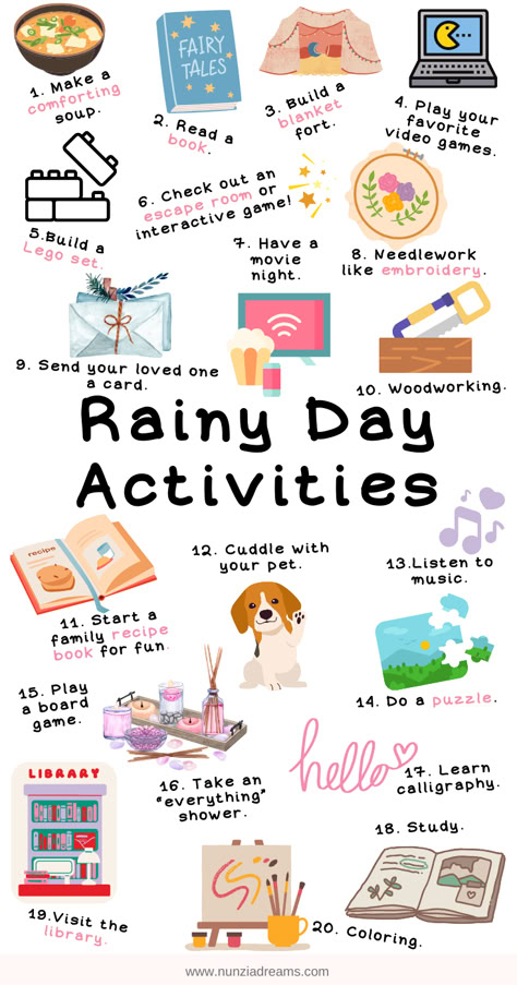 39 Rainy Day Activities For Adults You’ll Love What To Do In Rainy Days, What To Do On A Hot Summer Day, Thing To Do On A Rainy Day, Things I Need To Do, Things To Do In A Rainy Day, Adult Things To Do, What To Do When Its Raining, Stuff To Do On A Rainy Day, Things To Do Rainy Day