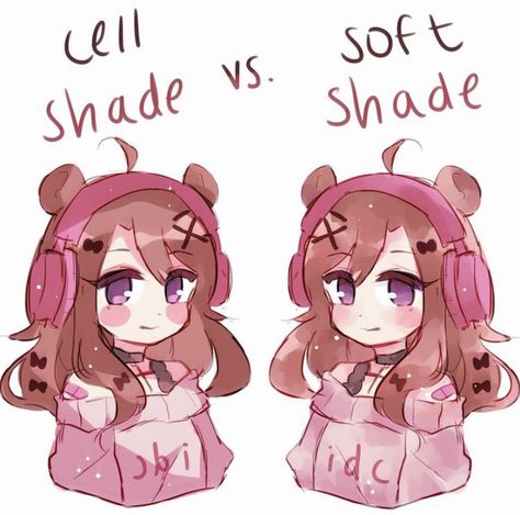 Shade Tutorial, Shading Tutorial, Cell Shading, Soft Shading, Drawing Help, Art Help, Drawing Style, Anime Drawing, Digital Painting Tutorials