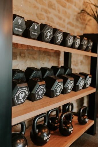 Not an everyday project for us, or part or our core line, however we enjoy a challenge! This existing client asked us to create a bespoke dumbbell rack for his existing set of weights. We used steel framework for the uprights, and created veneered wood shelves for the dumbbells and kettlebells. Dumbbell shelves were angled slightly and feature a central ridge to keep the weights in place. Wood Dumbbell Rack, Wood Weight Rack, Home Gym Wall Shelves, Weights Storage Ideas, Dumbell Storage Ideas, Weight Storage Ideas, Gym Storage Ideas, Dumbell Rack, Kettlebell Storage