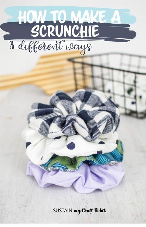 Small Sewing Projects To Sell, Sewing Scrunchies, Scrunchies Tutorial, Scrunchie Business, How To Make Scrunchies, Diy Hair Scrunchies, Fabric Crafts Diy, Scrunchies Diy, Sewing Machine Projects