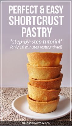 Easy Pastry, Short Crust Pastry, Shortcrust Pastry Recipes, Easy Pastry Recipes, Mini Torte, Pastry Recipe, Pastry Pie, Shortcrust Pastry, Pie Crust Recipes