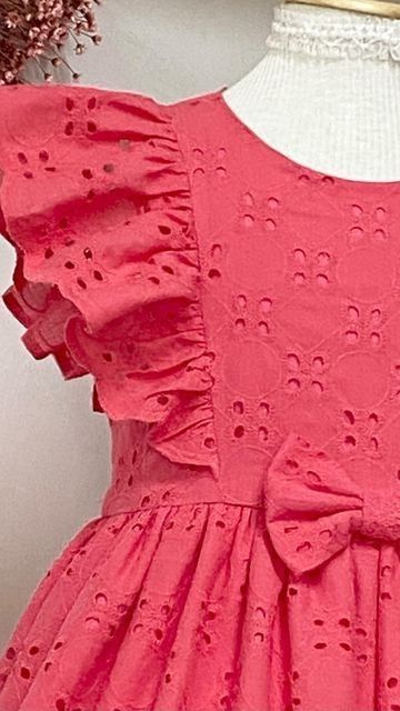 Kids Cotton Frocks Design, Kids Frocks Design Cotton, Lace Dress For Kids, Cotton Frocks For Kids, Frocks For Kids, Simple Frock Design, Girls Dresses Diy, Simple Frocks