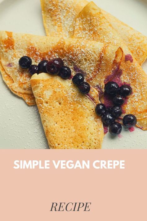 Are you ready to embark on a culinary adventure that combines simplicity, elegance, and deliciousness? Look no further than this truly simple and delicious vegan crepe recipe. INGREDIENTS Vegan Crepe Recipe (vegan breakfast ideas) (Batter should make roughly 8 decent sized crepes) 1 1/2 cups plain flour 1 tsp baking powder 1 1/2 cups soy milk 2 tbsp maple syrup 1 tsp vanilla extract 1 tbsp vegan butter, melted 1 tbsp water Vegan Crepes Recipe, Vegan Breakfast Ideas, Vegan Crepes, Crepe Recipe, Crepes Recipe, Crepe Batter, French Crepes, Vegan Rice, Broccoli Soup