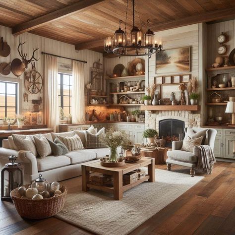 Rustic Farmhouse Living Room Country Farmhouse Family Room, Rustic Ideas For Living Room, Rustic Living Room Grey Couch, Victorian Farmhouse Decor Living Room, Vintage Farmhouse Style Living Room, Southern Farmhouse Living Room, Old Farmhouse Decor Living Room, Rustic Living Room Decor Farmhouse Style, Rustic Farmhouse Family Room