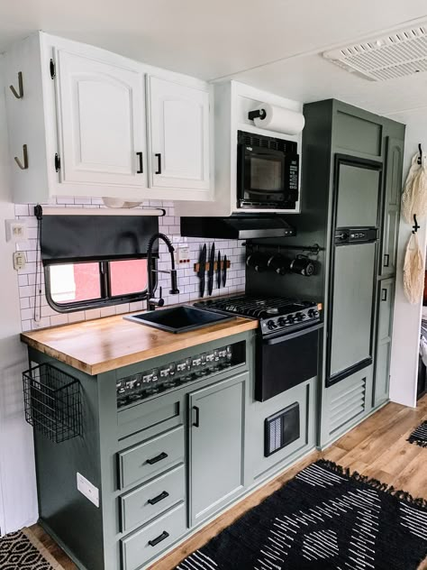 Travel Trailer Interior Remodel, 26ft Camper Remodel, Jayco Travel Trailers 2023, Tv Trays For Rv, Coachmen Catalina Remodel, Tv Camper Remodel, Rv Remodel Bedroom Ideas, 1988 Camper Remodel, Small Rv Kitchen Ideas