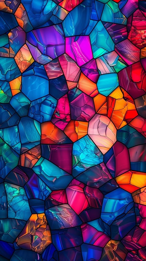 Brighten your iPhone and Android screens with this vibrant wallpaper! 📱✨ Stain Glass Wallpaper Iphone, Stained Glass Wallpaper Iphone, Vibrant Wallpaper Iphone, Screensavers Aesthetic, Abstract Wallpaper Iphone, Trippy Galaxy, Stained Glass Wallpaper, Abstract Phone Wallpaper, Really Cool Wallpapers