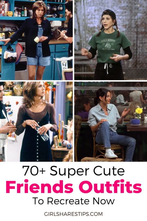 90 Sitcom Outfits, Friends Tv Show Outfit Ideas, Friends Themed Party Outfit, 90d Outfit Ideas, 90s Fashion Looks, 1994 Fashion Style, 90s Friends Outfit, 90s Ladies Fashion, Dress Like Friends Characters