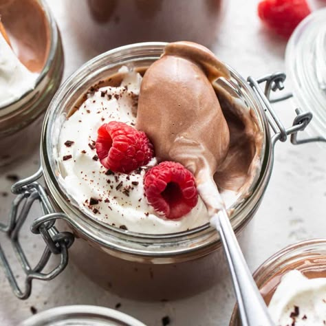 Chocolate Protein Mousse Peanut Butter Oat Cups, Fwtfl Recipes, Protein Mousse, Oat Cups, No Bake Chocolate Desserts, Cottage Cheese Desserts, 2024 Instagram, Peanut Butter Oat, Fit Foodie Finds