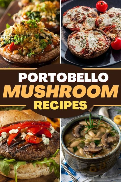 These portobello mushroom recipes are ideal for plant-based diets. From tacos to burgers, you won't believe how versatile these mushrooms can be! Large Portabella Mushrooms Recipe, Portabella Recipes, Portabella Mushroom Recipes, Mushroom Cap Recipes, Mushroom Fajitas, Portobello Recipes, Mushroom Ideas, Portabella Mushrooms Recipes, Mushroom Recipes Vegan