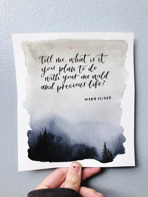 Watercolor Calligraphy Quotes, Life Calligraphy, Calligraphy Quote, Night Sky Painting, Watercolor Calligraphy, Adventure Inspiration, Calligraphy Quotes, Misty Forest, Forest Painting