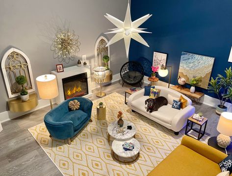 Room For Dog In House, Mini Pet Room, Dog Living Room Ideas, Aesthetic Pet Room, Aesthetic Apartment Luxury, Living Room Aesthetic Dark, Living Room Aesthetic Apartment, Dog Play Room, Dark Living Room Aesthetic