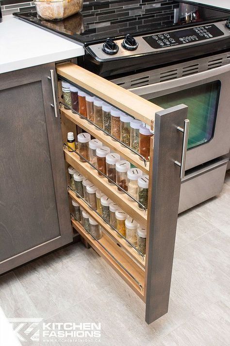 Clever Kitchen Storage Ideas No Matter What Size You're Working Model Dapur, Desain Pantry, Kitchen Pantry Storage, Kitchen Interior Design Decor, Diy Kitchen Storage, Kitchen Room Design, Kitchen Inspiration Design, Pantry Design, Kitchen Furniture Design