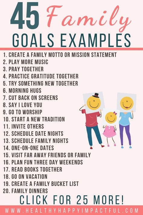 Large Family Goals, Family Structure Ideas, Family Goals Vision Board, Family Goals List, Family Motto Ideas, Family Goals Future, Family Goals Quotes, Digital Quotes, Family Vision Board