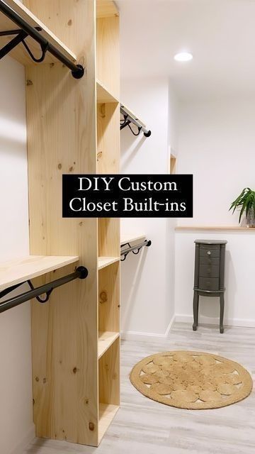 Diy Custom Closet, Master Closet Design, Closet Planning, Closet Built Ins, Bedroom Hacks, Closet Design Layout, Bedroom Cozy, Closet Renovation, Closet Layout